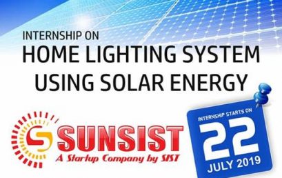 Internship on Home Lighting System using Solar Energy